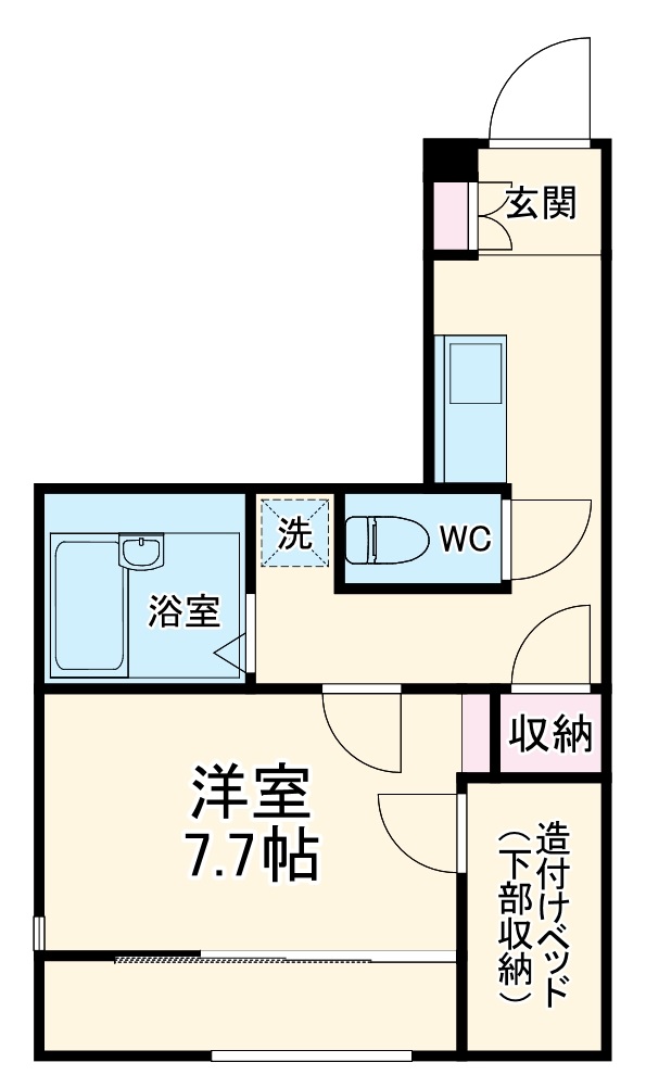 レオパレスウィズユーの間取り
