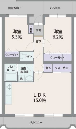 シレンシオ パティオの間取り