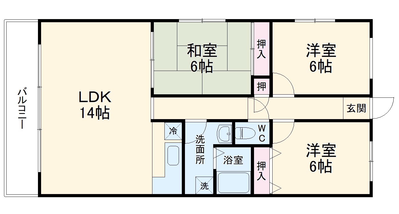 フクスイの間取り