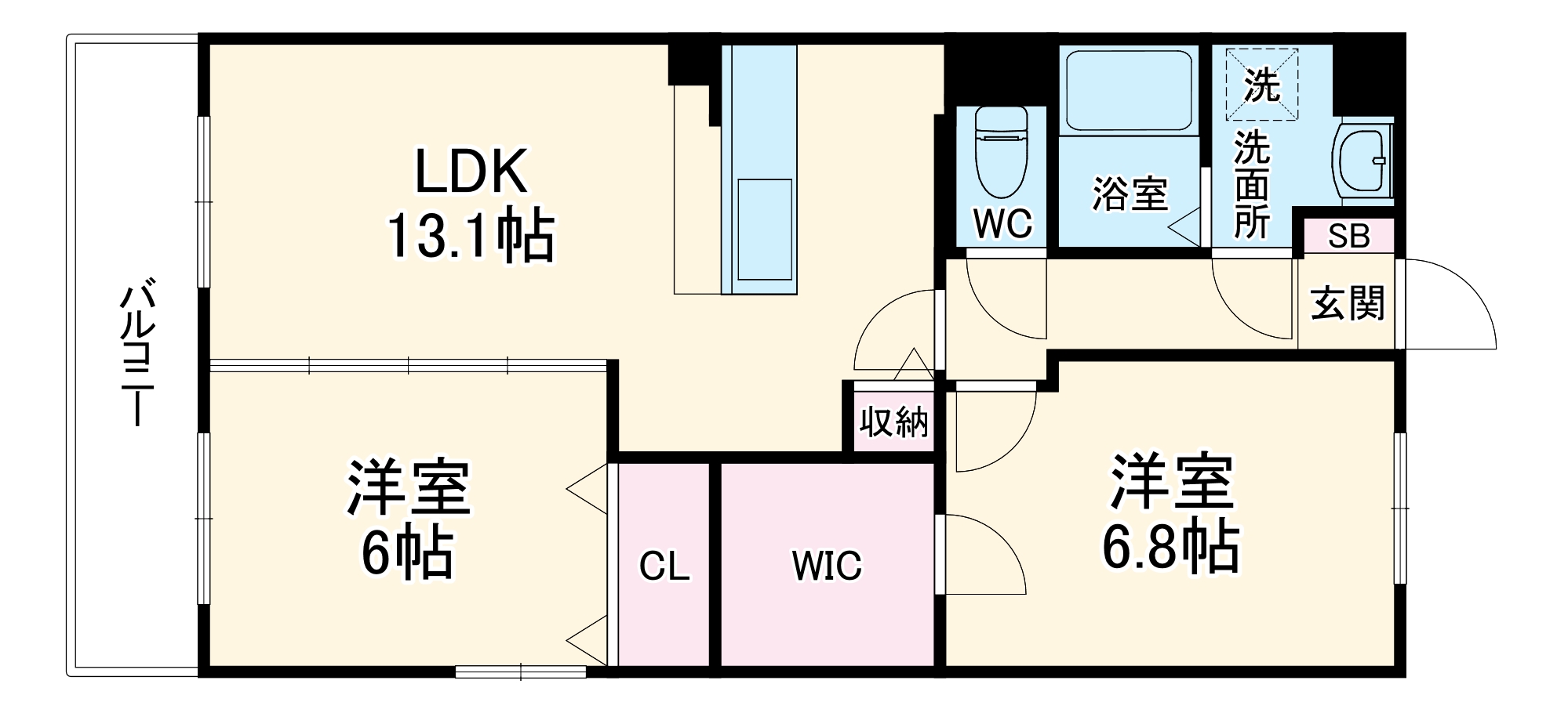 グランストーク高丘北の間取り