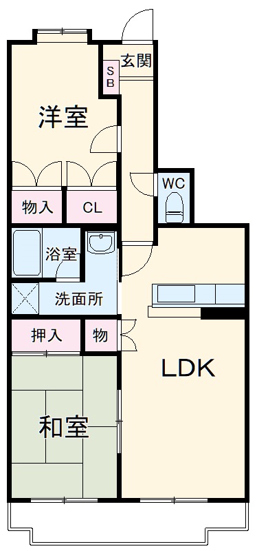 Kボヌールの間取り