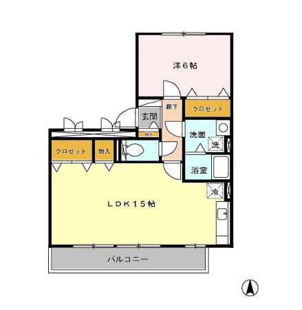 みどりのエアリー Nの間取り