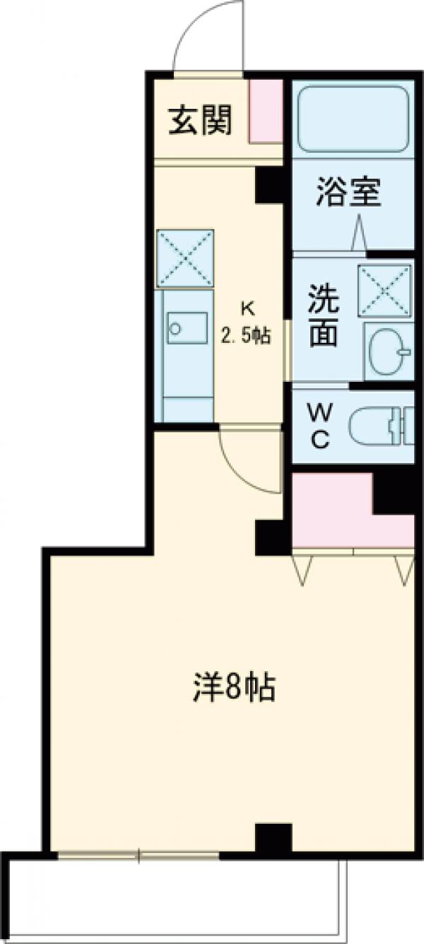 キューブ永福町の間取り