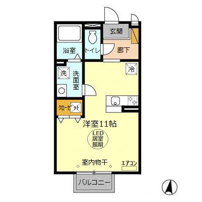 Dearcourtの間取り