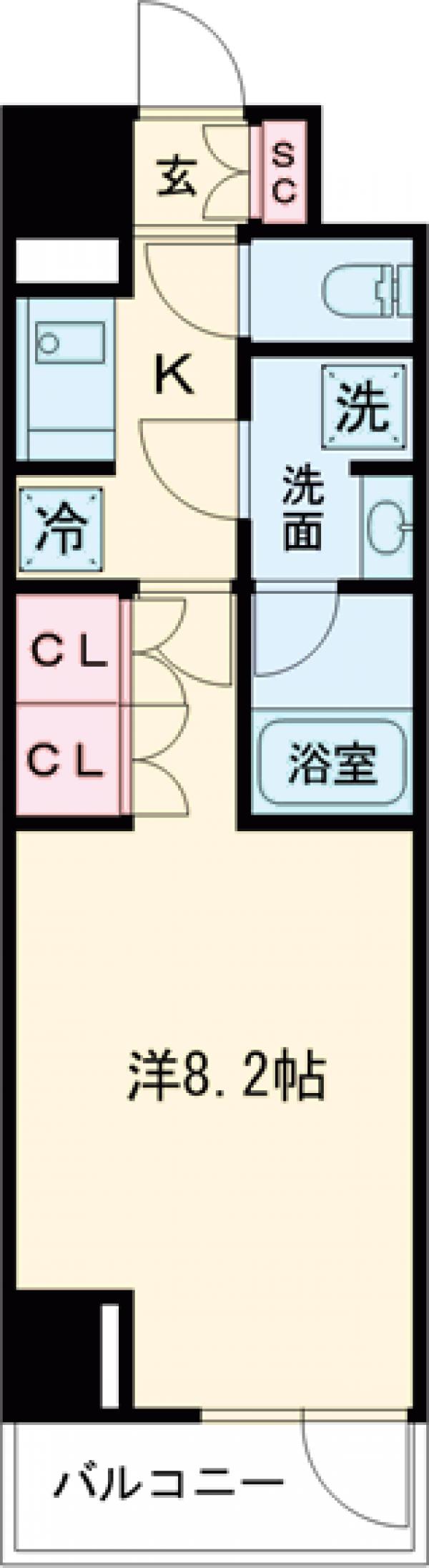 COCO-CHILL KAMEARIの間取り