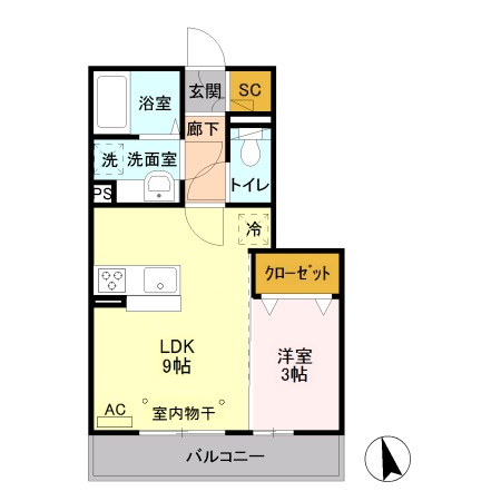 ペルス・ネージュの間取り