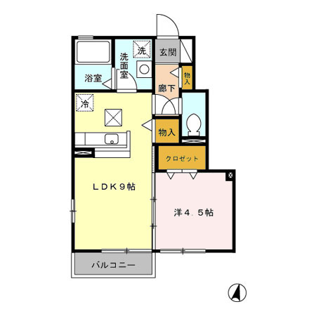 リビングタウン下石倉 A/B/Cの間取り
