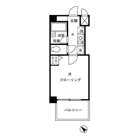 クレール中台の間取り