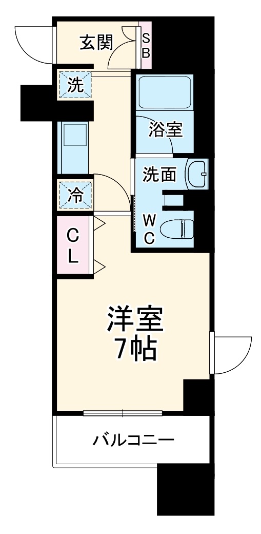 フレールコート東別院の間取り