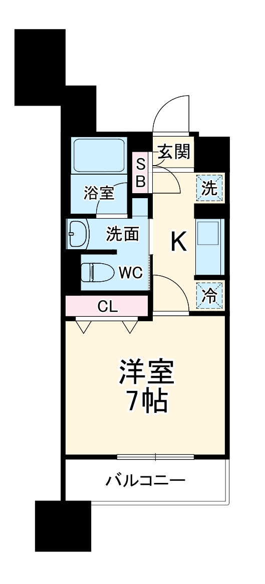 フレールコート東別院の間取り