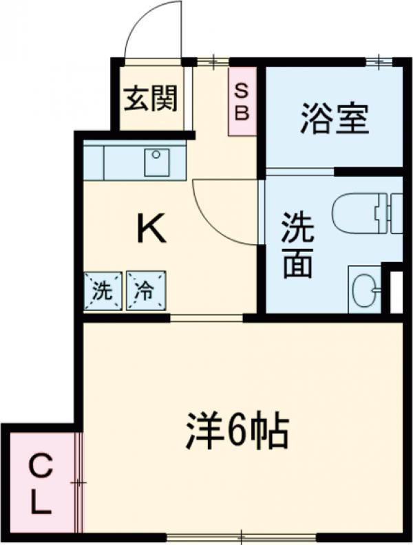 プライム国立の間取り