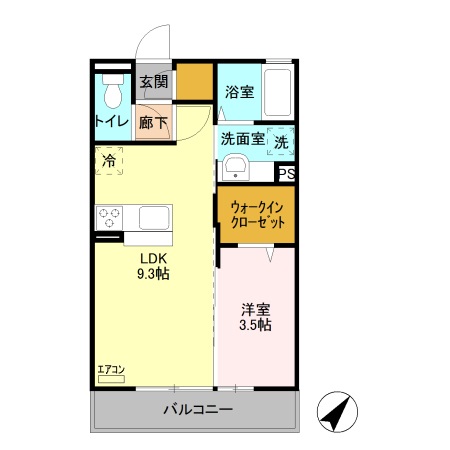 セジュール富久の間取り