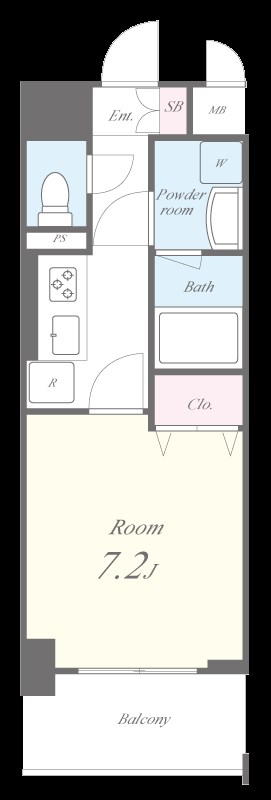 アグレアーブル エモアの間取り