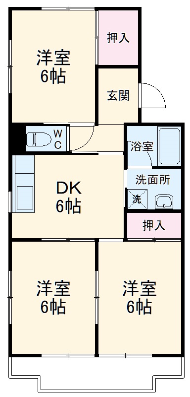 ルミエール城北の間取り