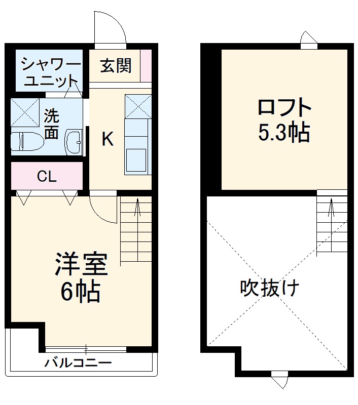 カーサ本八幡の間取り