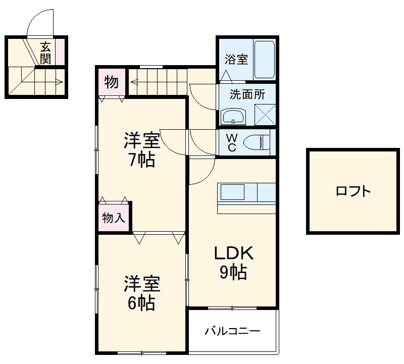 ラフィネⅠの間取り