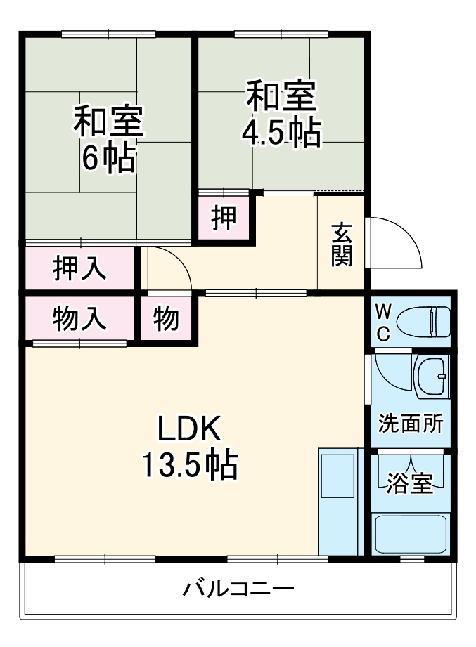 杉山コーポCの間取り
