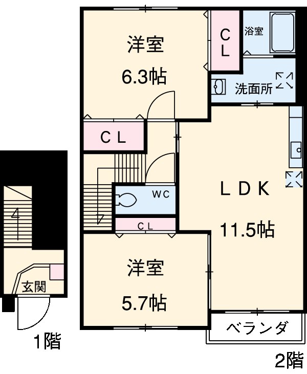 マウルールの間取り