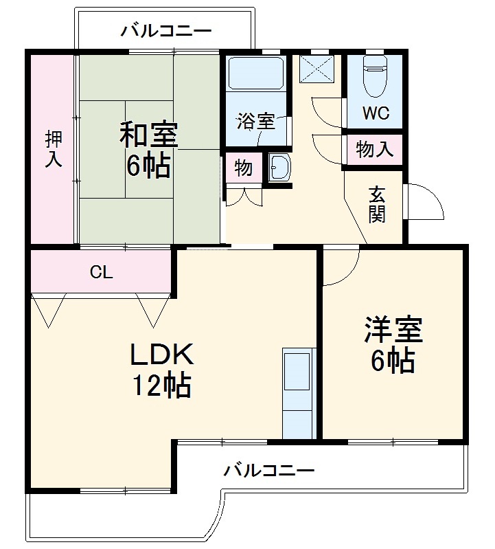 シャトー南の間取り