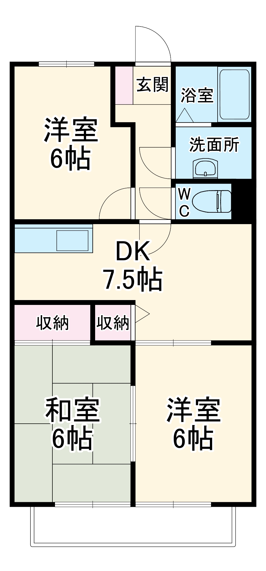 ビラージュYS Bの間取り