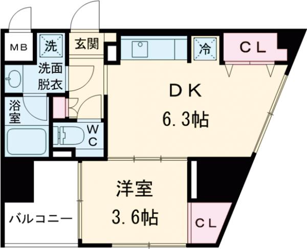 ZOOM高田馬場の間取り