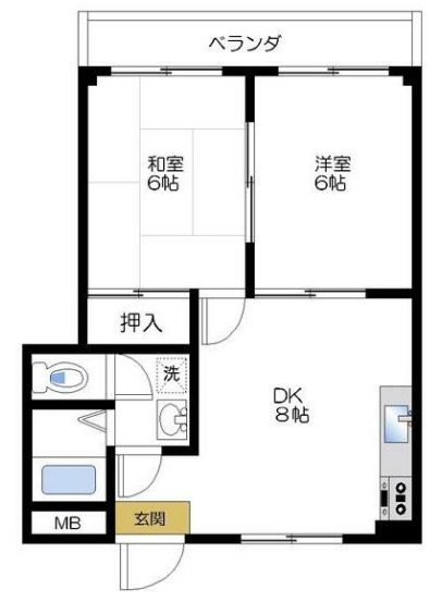 安室マンションの間取り