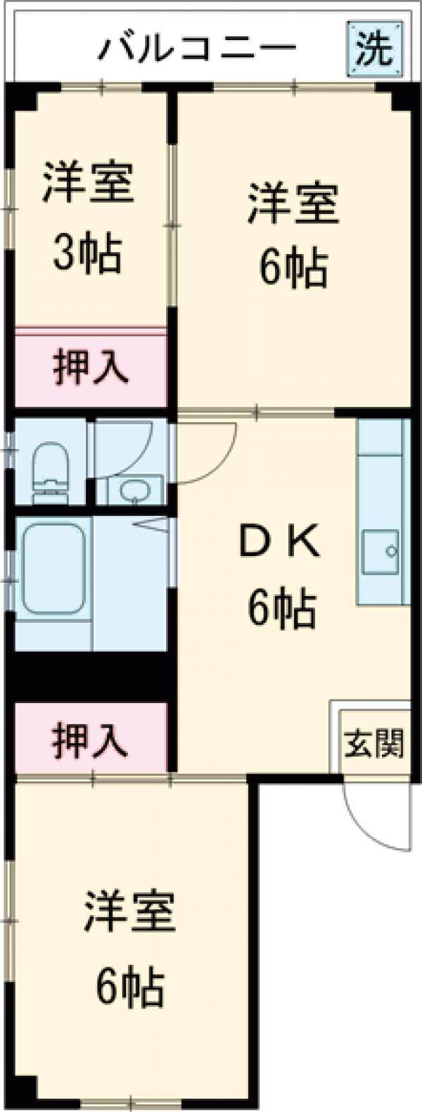 高島平ローヤルコーポの間取り