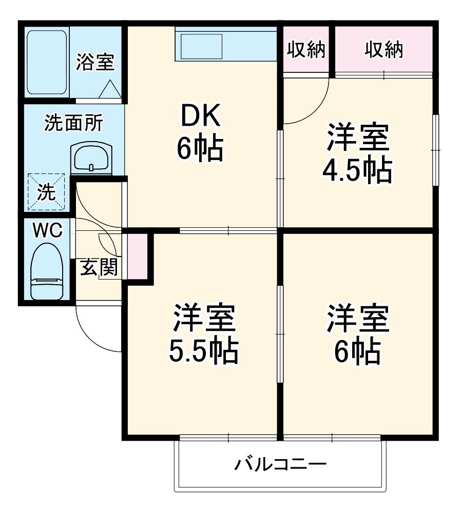 プリシエールの間取り