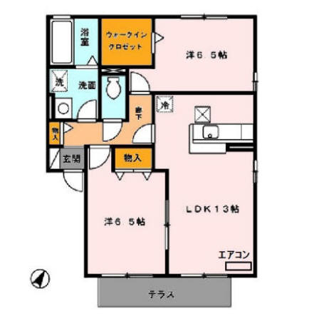 ベルジェⅡの間取り