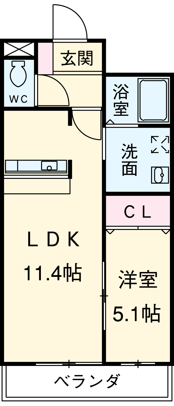 アネックス橋目の間取り