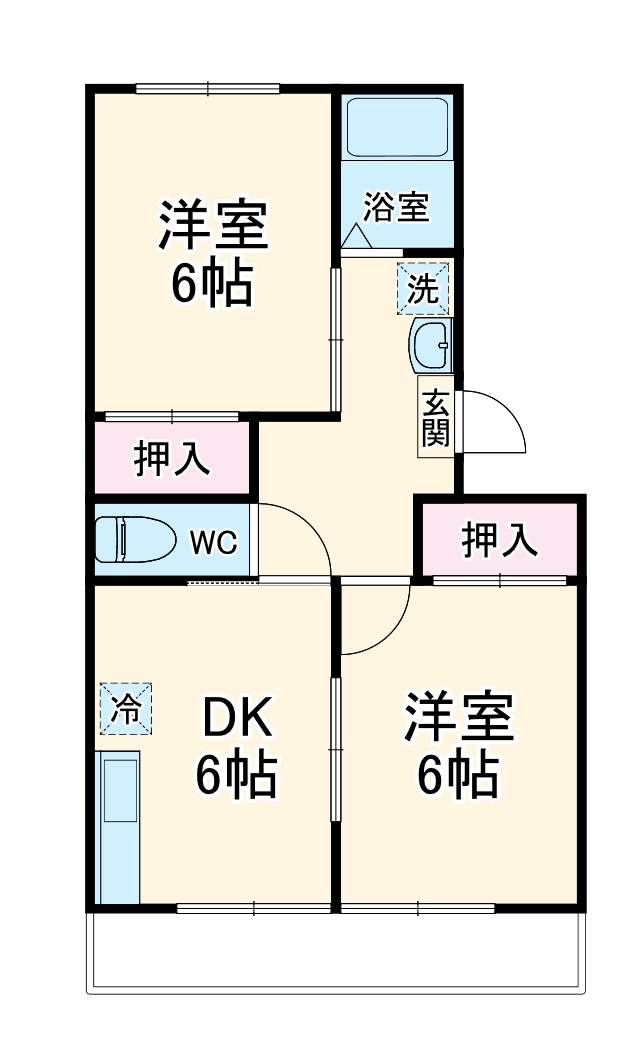太田コーポの間取り