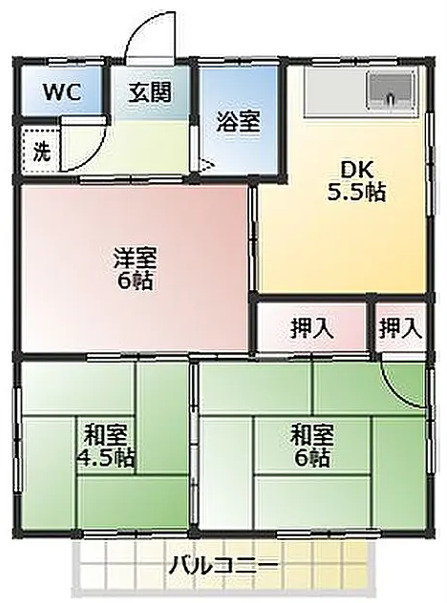 コーポ道原の間取り