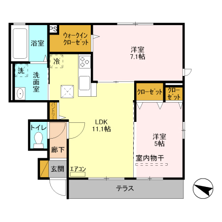メゾン・ド・ライコ Ⅱの間取り