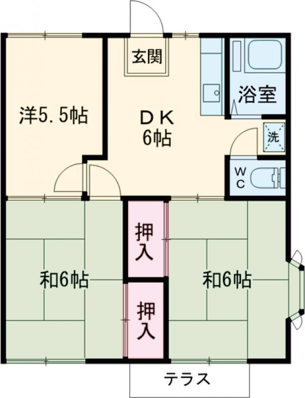 ウエスト立川の間取り