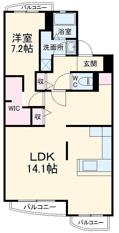 シャイン八番館の間取り
