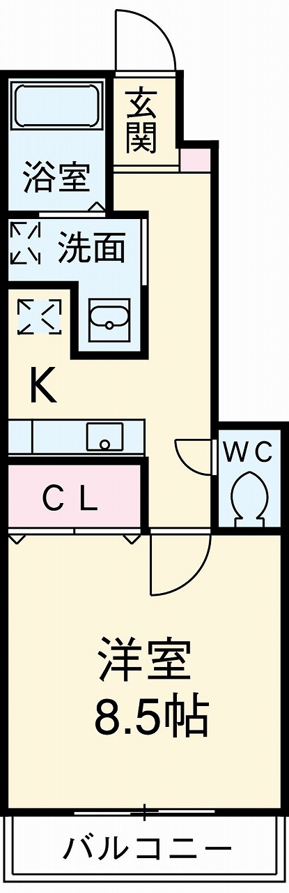 アンプルール リーブル Bloomの間取り