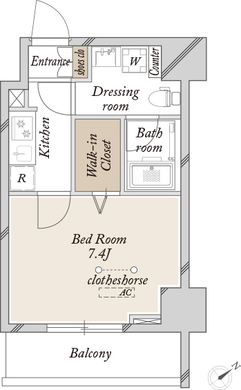 SPコート尾久ノースの間取り