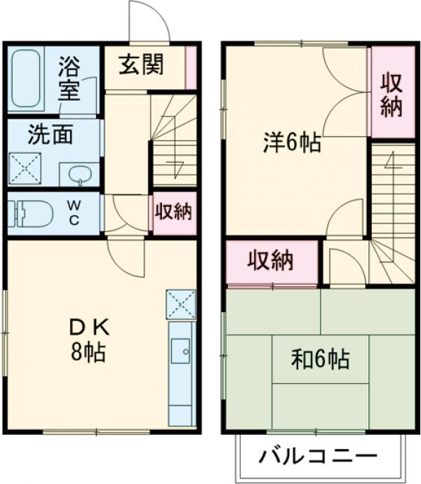 ブルーベリーヒルズBの間取り