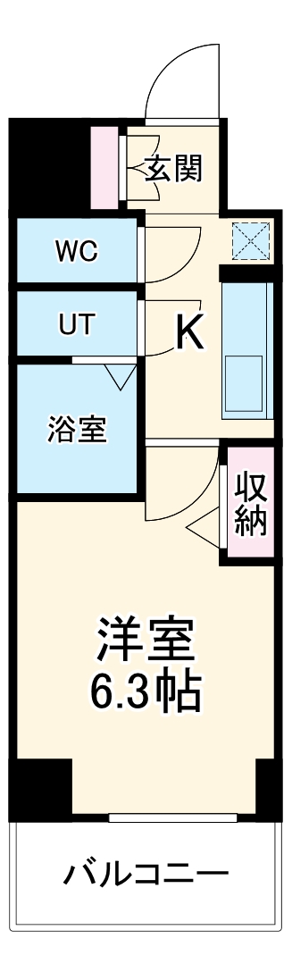 メイクス上前津Ⅲの間取り