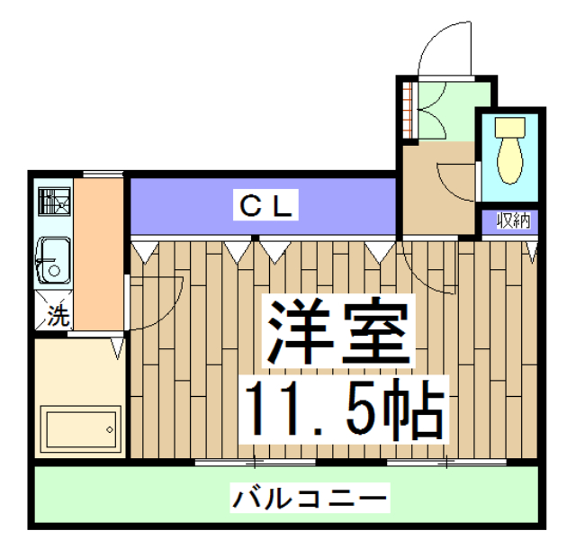 カーサ花園の間取り