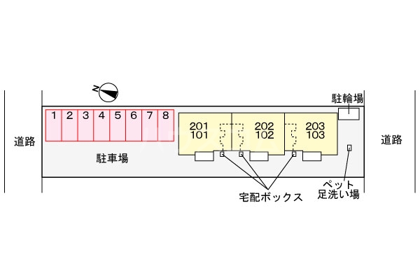 2/8 駐車場