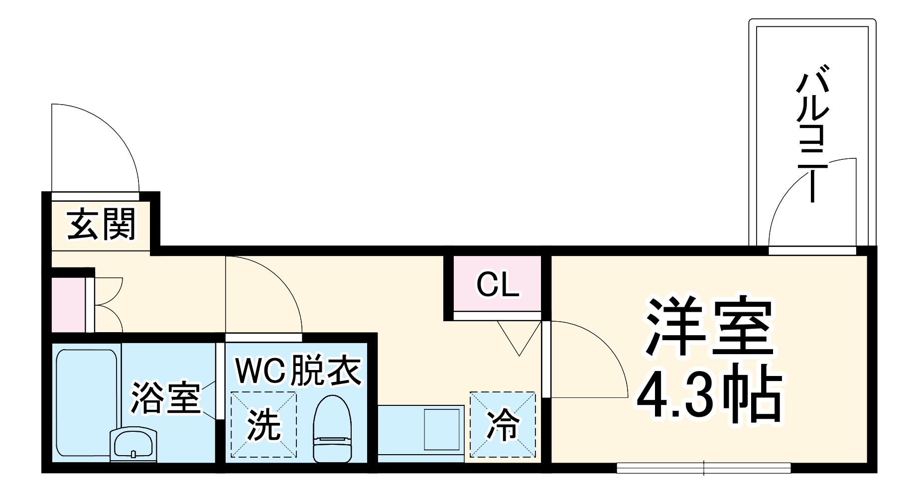 メルディア東大宮Ⅲの間取り