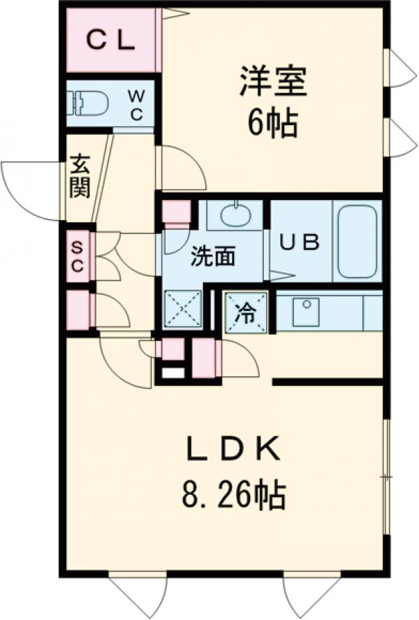 GRAN PASEO明大前Ⅱの間取り