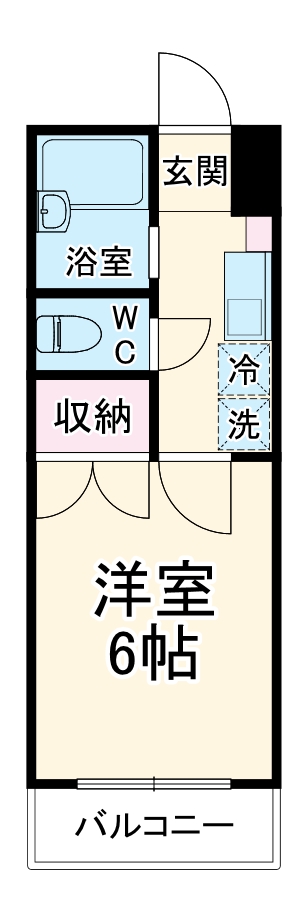 ルミナスナガセ・101号室の間取り