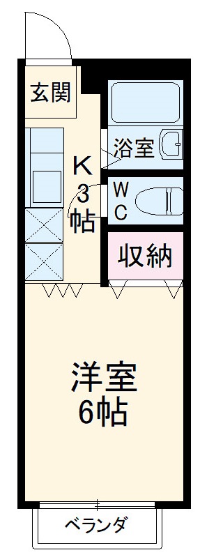 ビューライフ日野B の間取り