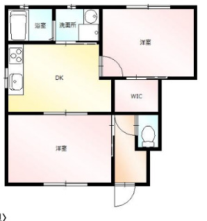ヴィラポラールBの間取り