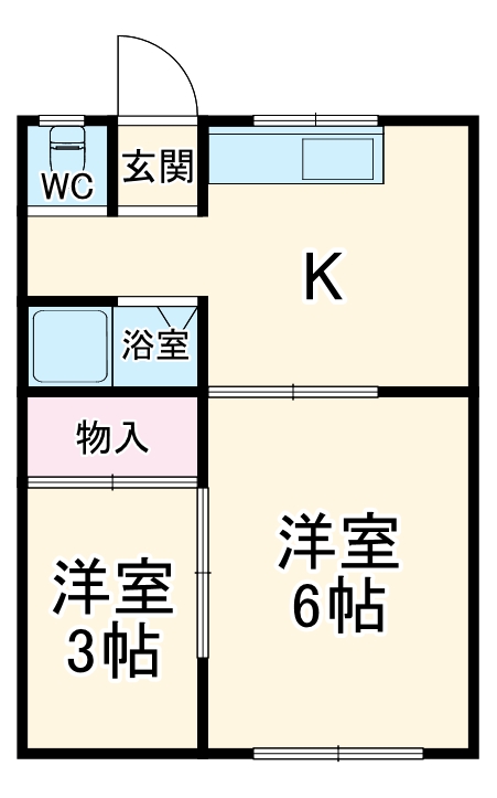 明栄荘の間取り