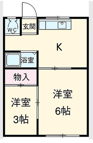 明栄荘の間取り
