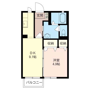 ウィルヴィレッジAの間取り