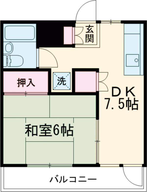 山本アビタシオン北館の間取り